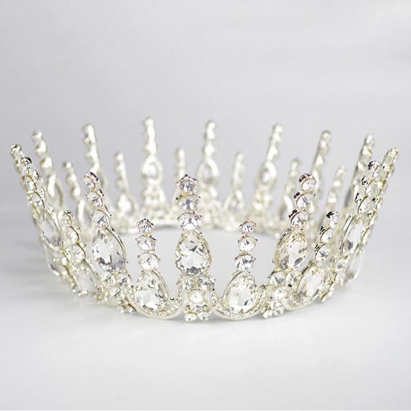 Trendy Crystal Rhinestone Luxury Crown - Picture 2 of 7